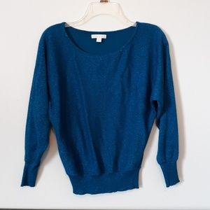 New York & Co. Sparkly Blue Sweater, size XS